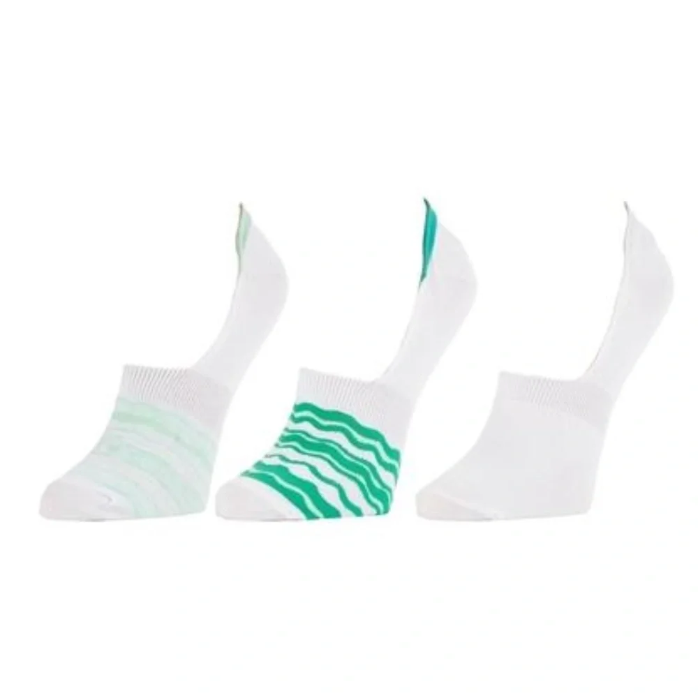 NWT Columbia PFG Women’s 3 Pk Water Stripe Liner Socks